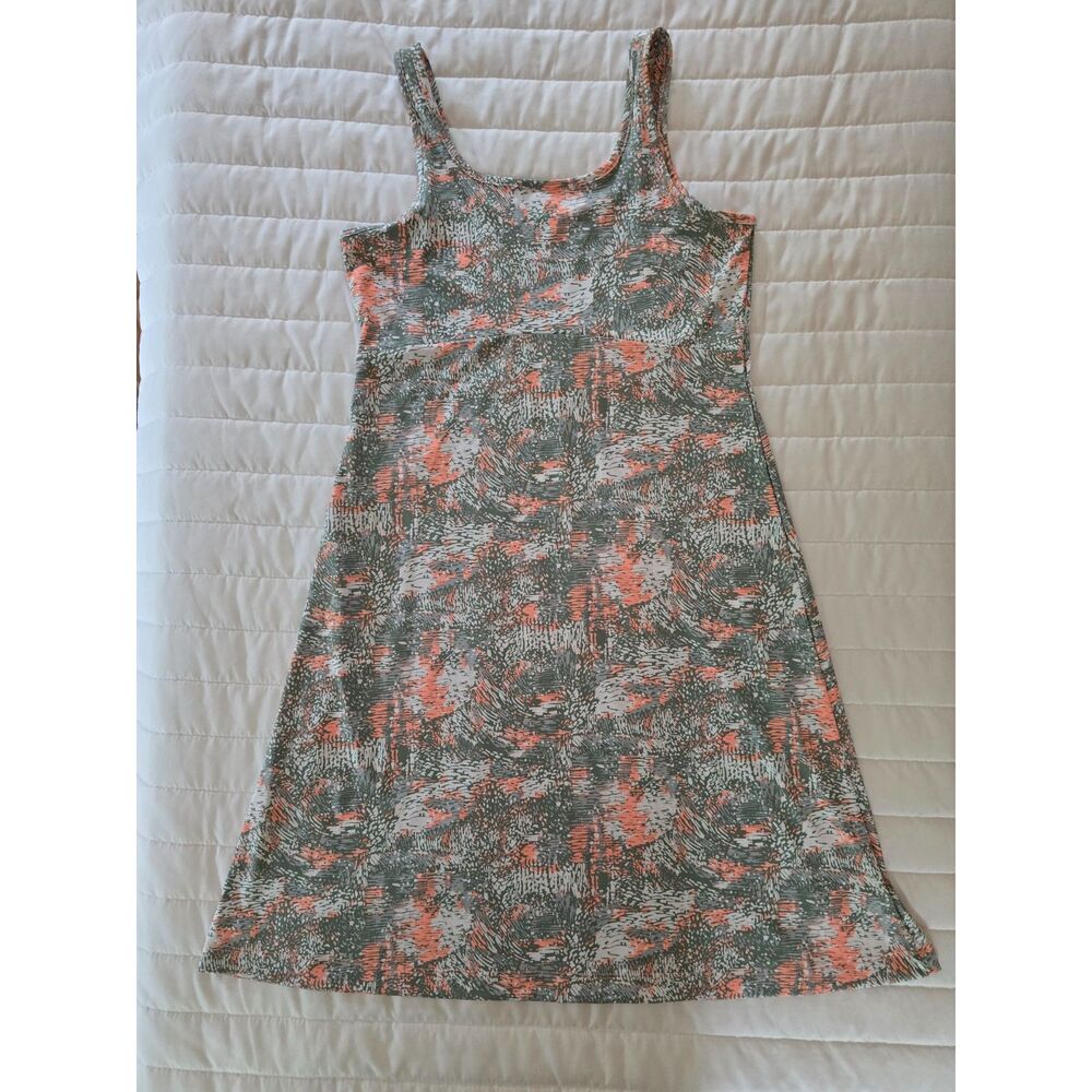 Columbia PFG Womens Green Coral Printed Tank Sundress Size S